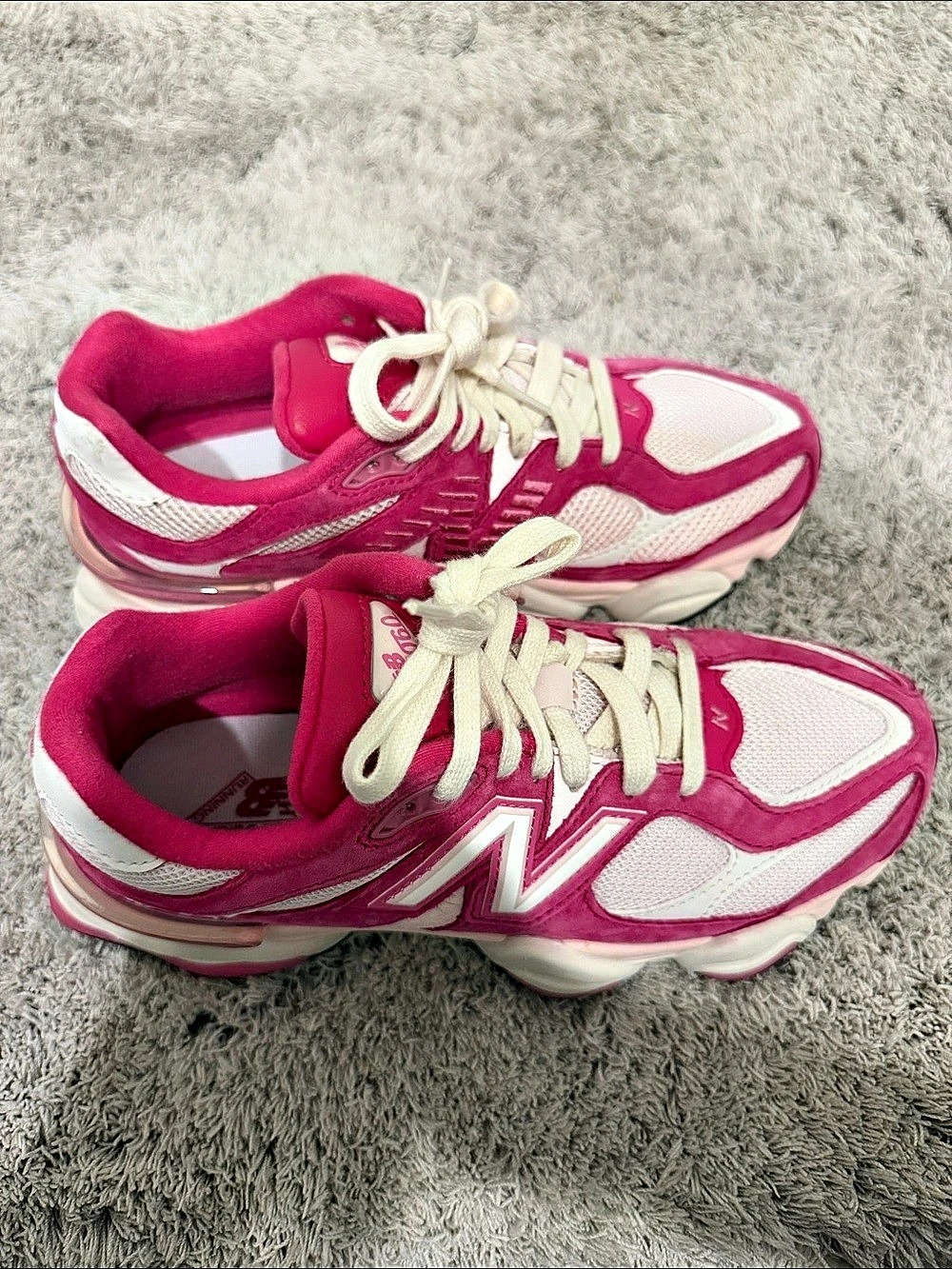 New Balance 9060 Fuchsia Pink sneakers